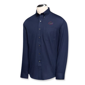 Florida Gators Men's LS Epic Easy Care Fine Twill Shirt - Navy Blue